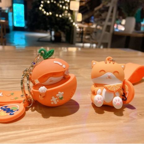 Móc khoá mèo may mắn cát tường MKDT68 dây treo thẻ name tag strap