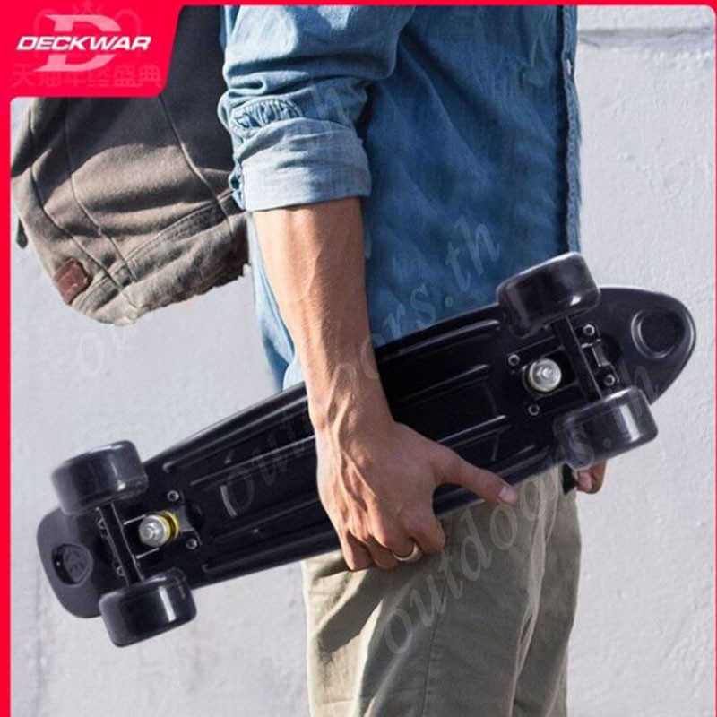 Deckwar Ván Trượt Skateboard Cỡ 57Cm Họa Tiết Cá Phong Cách Retro Cho Trẻ Em