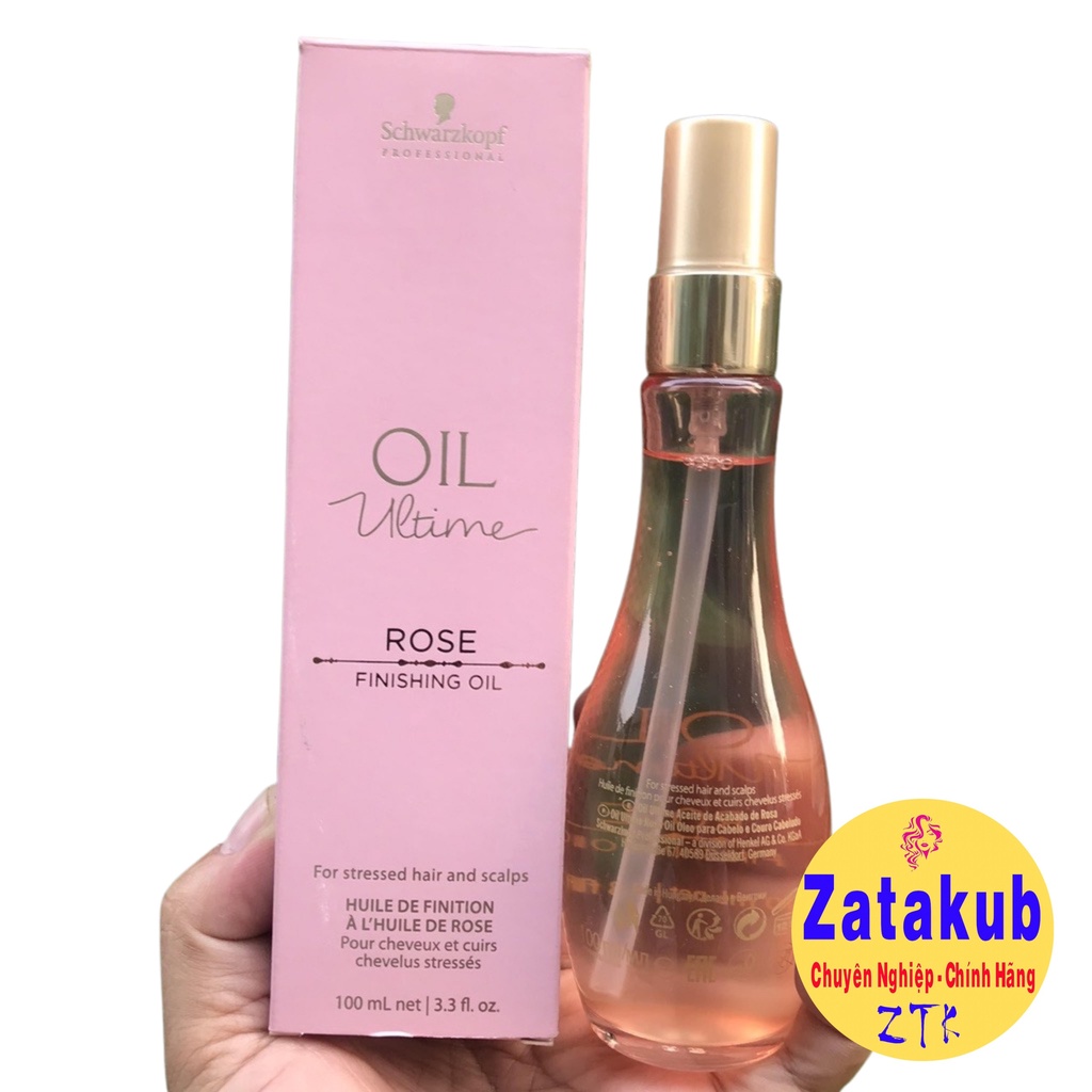 Tinh dầu dưỡng tóc Schwarzkopf OIL Ultime ROSE Finishing Oil 100ml