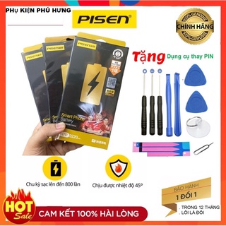 Pin pisen dung lượng cao + bộ tovit 8 món mở iphone+ seal dán pin