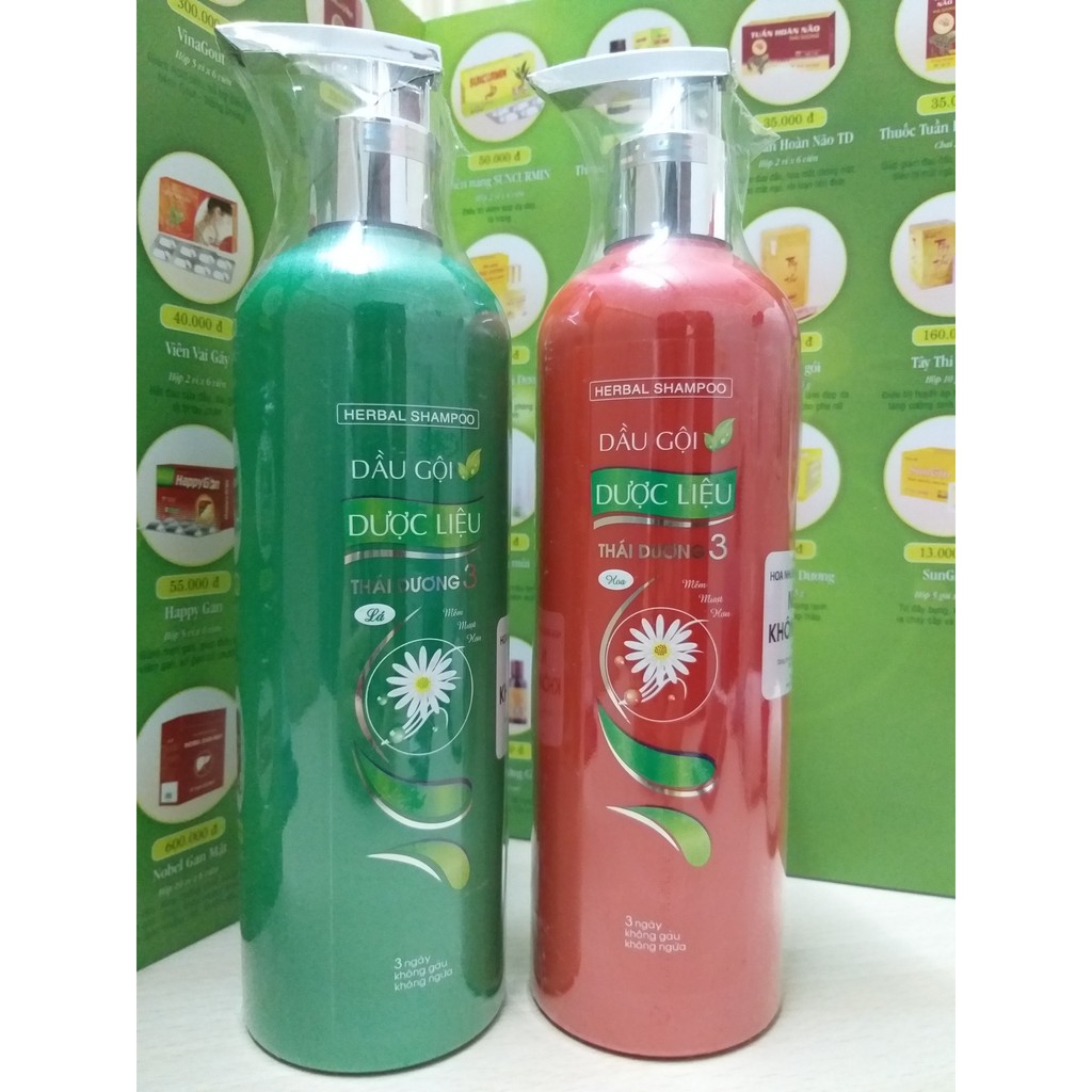 Dầu gội Thái Dương 3 & 7 - (600 & 480ml) Suôn mềm, thoáng mát da đầu và chống rụng tóc