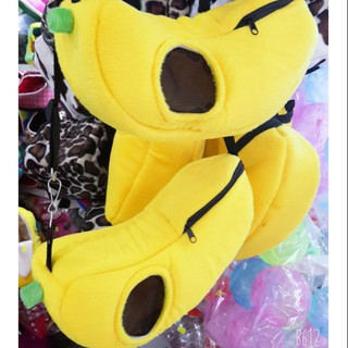 Túi đeo bông quả chuối cho Hamster, Sóc Bay Úc, Sóc Bông, Sóc Chuột, Sóc Đất...đi chơi