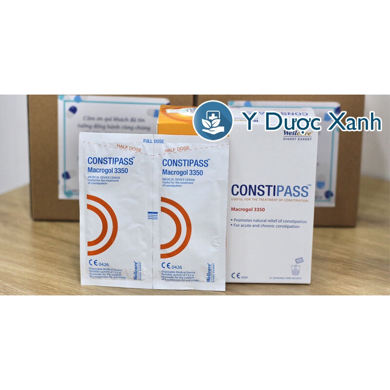 Mua  CONSTIPASS Macrogol 3350, 20 gói, Bột hỗ trợ táo bón - Y Dược Xanh
