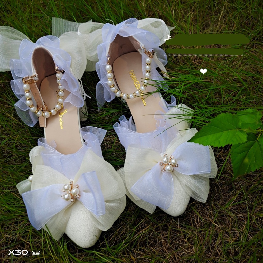GIÀY CAO GÓT VUÔNG LOLITA  4447
