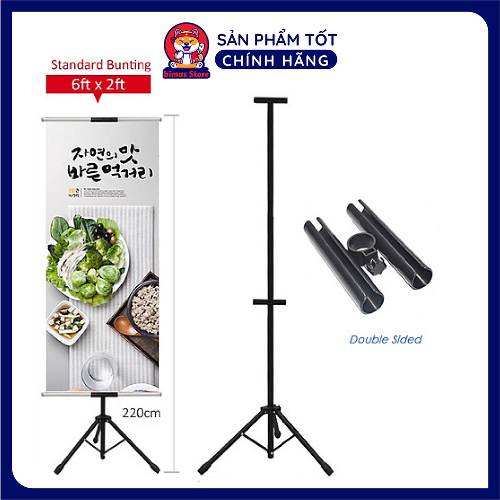 Khung standee treo tranh chữ T bằng sắt 3 chân