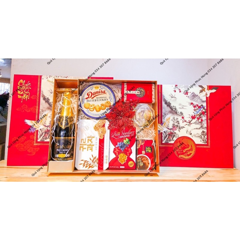 Giỏ Quà Tết 2022 Cao Cấp set 7 món  LỘC PHÁT sang trọng Hộp Quà Kèm Túi | BigBuy360 - bigbuy360.vn