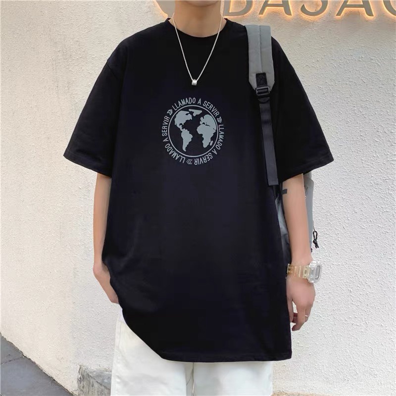 Áo thun nam nữ tay lỡ unisex cổ tròn form rộng AT508