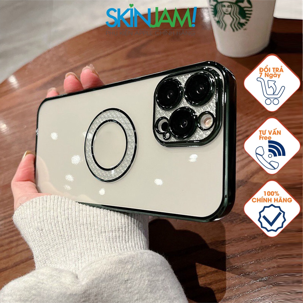 Ốp KF Diamond Camera & Vòng Táo Quá Đẹp Khoe Máy Chống Ố iPhone 13Promax/ 13Pro/ 13 Siêu Dẻo Siêu Chống Sốc