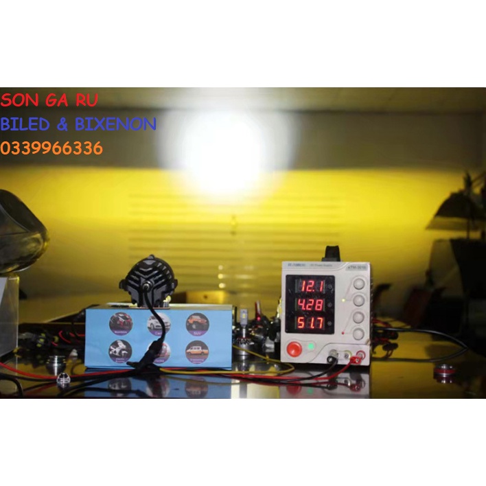 Đèn LED gầm oto trợ sáng Laser công suất 90w