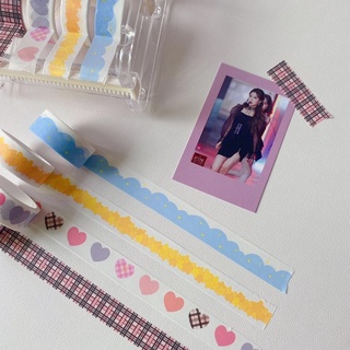 Cuộn washi tape màu sắc trang trí