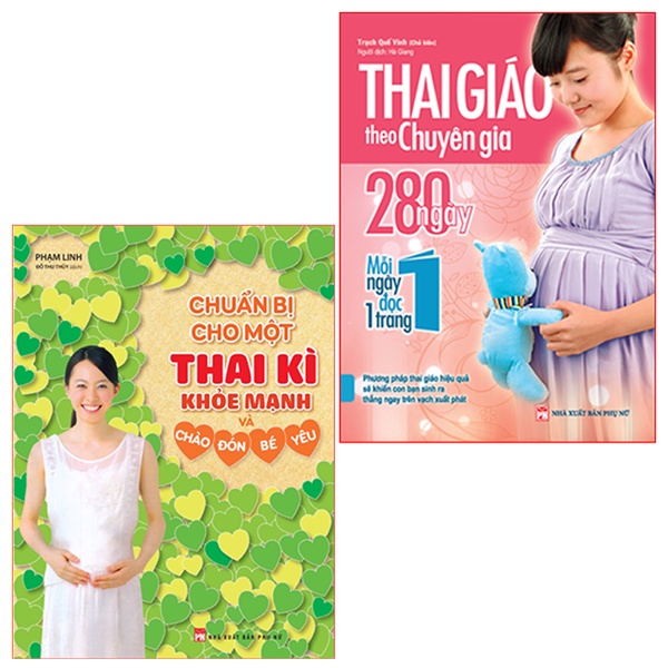 Sách: Combo Chuẩn Bị Cho Một Thai Kì Khỏe Mạnh + Thai Giáo Theo Chuyên Gia (TB)