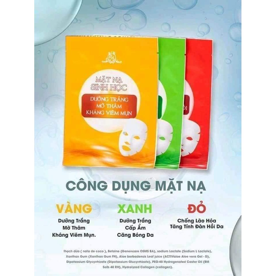 Mặt nạ sinh học collagen X3 Đông Anh - Hộp 5 nạ