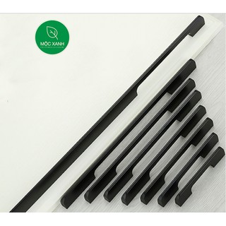 Tay nắm tủ quần áo, tủ bếp bằng nhôm màu đen MS795