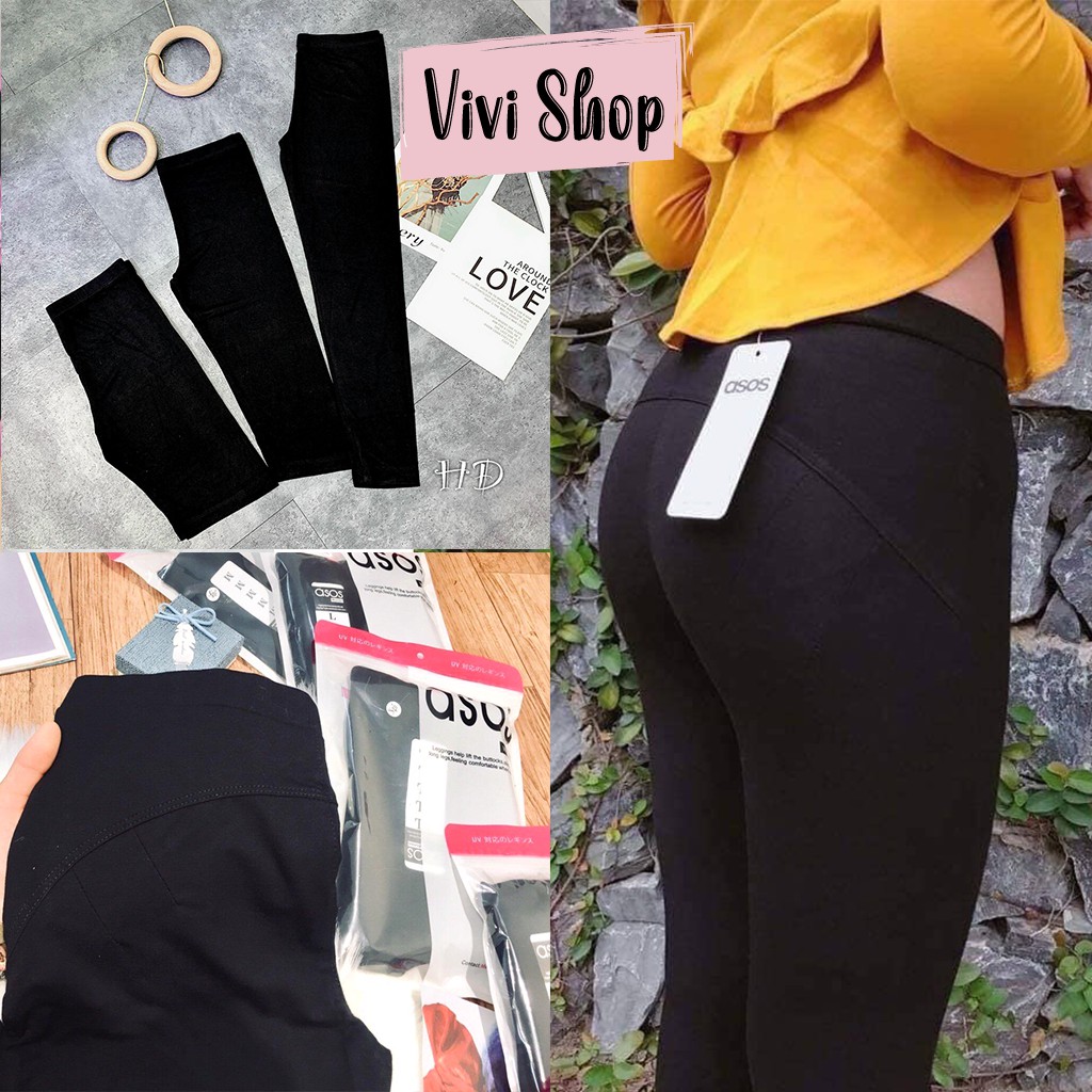 Quần Legging Nâng Mông Cạp Cao Siêu Co Giãn Loại 1 (CÓ ẢNH THẬT)