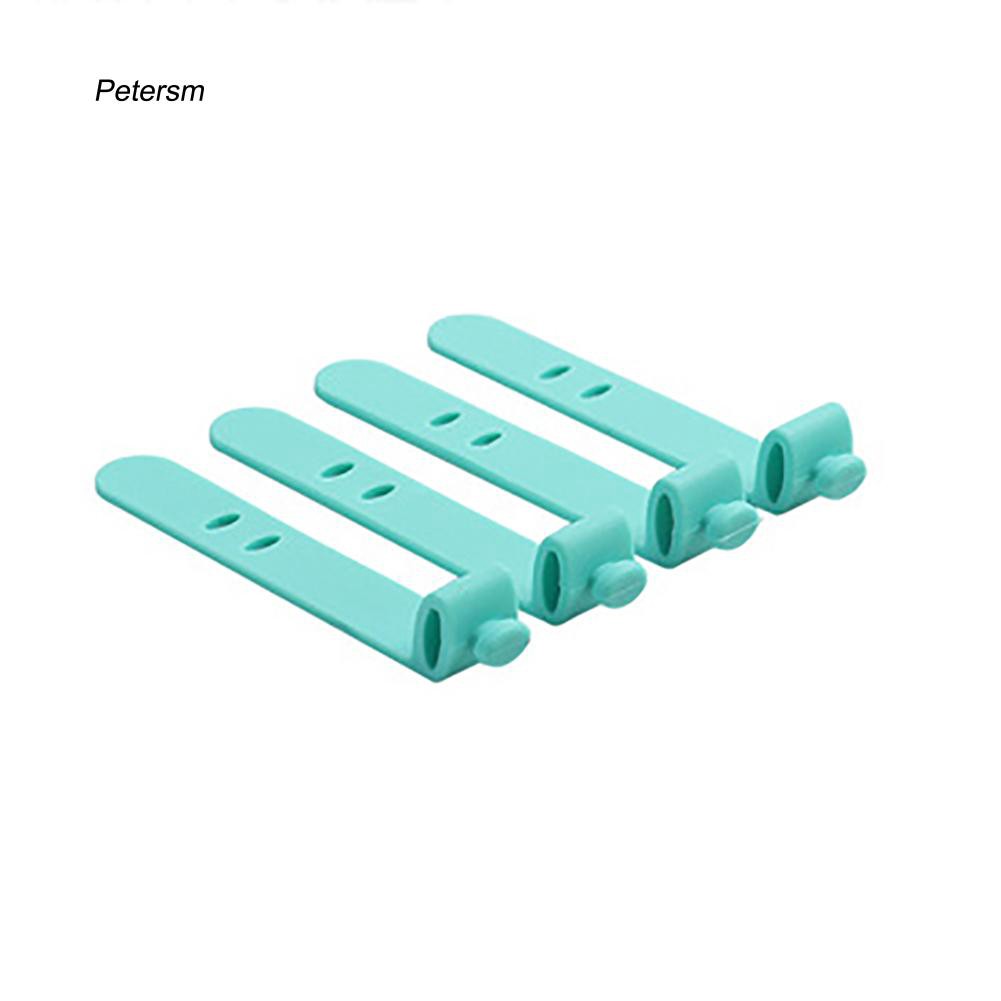 Set 4 phụ kiện quấn dây cáp/tai nghe bằng silicon tiện dụng kích thước 6cm x 1cm