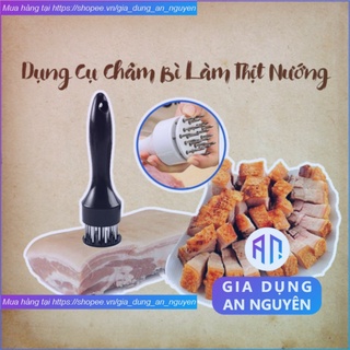Dụng cụ châm bì thịt, cây đâm dần thịt, búa xăm dằm làm mềm thịt bò, thịt lợn thông minh