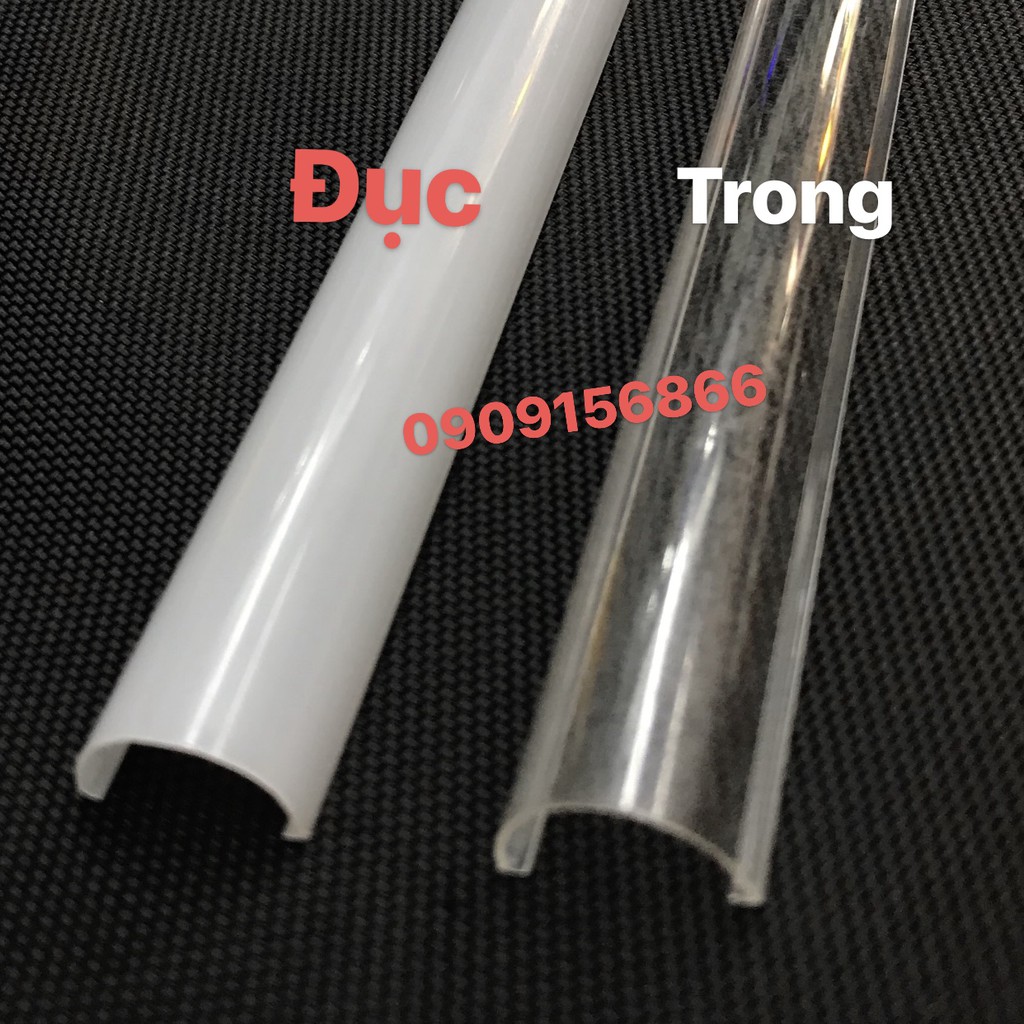Bộ thanh nhôm led và máng, 2 đầu bịt, thanh nhôm định hình