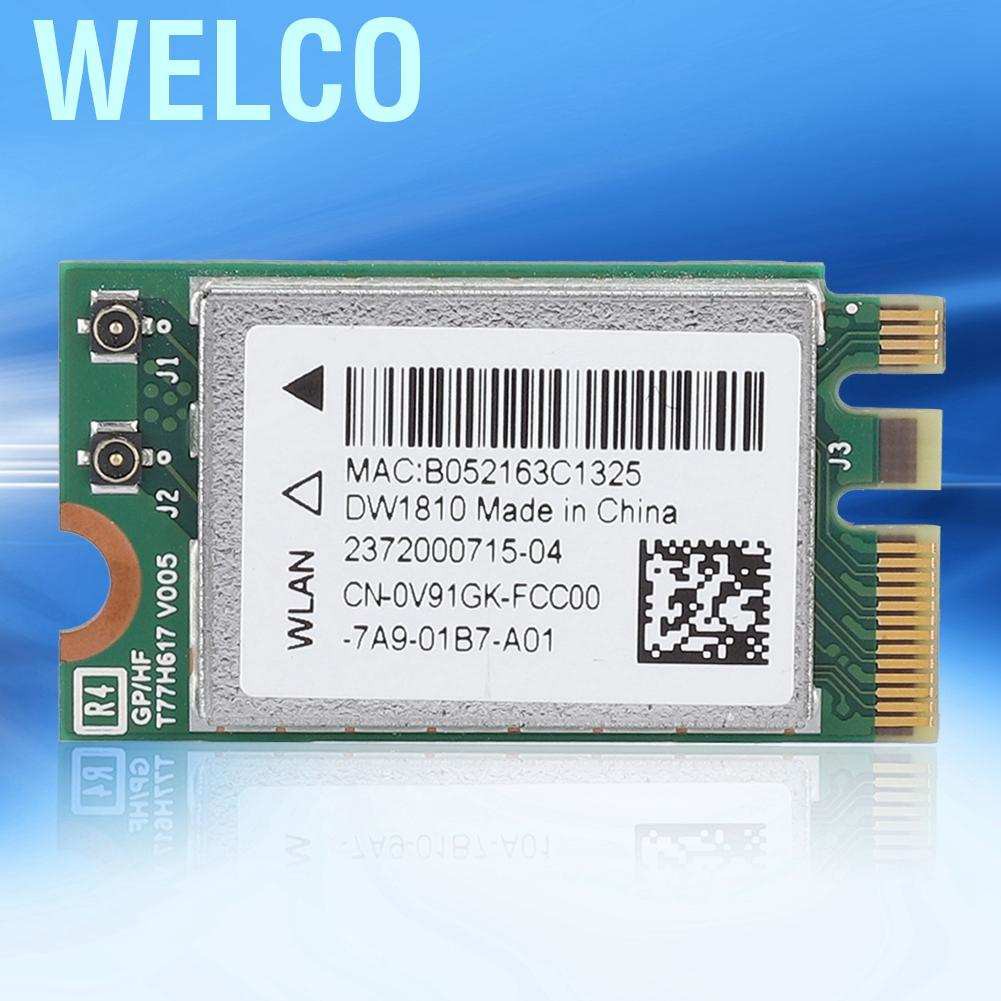 Thẻ Mạng Wifi Welco Dw1810 Cho Asus / Acer / Benq / Dell / Samsung Ngff / M.2 Sm