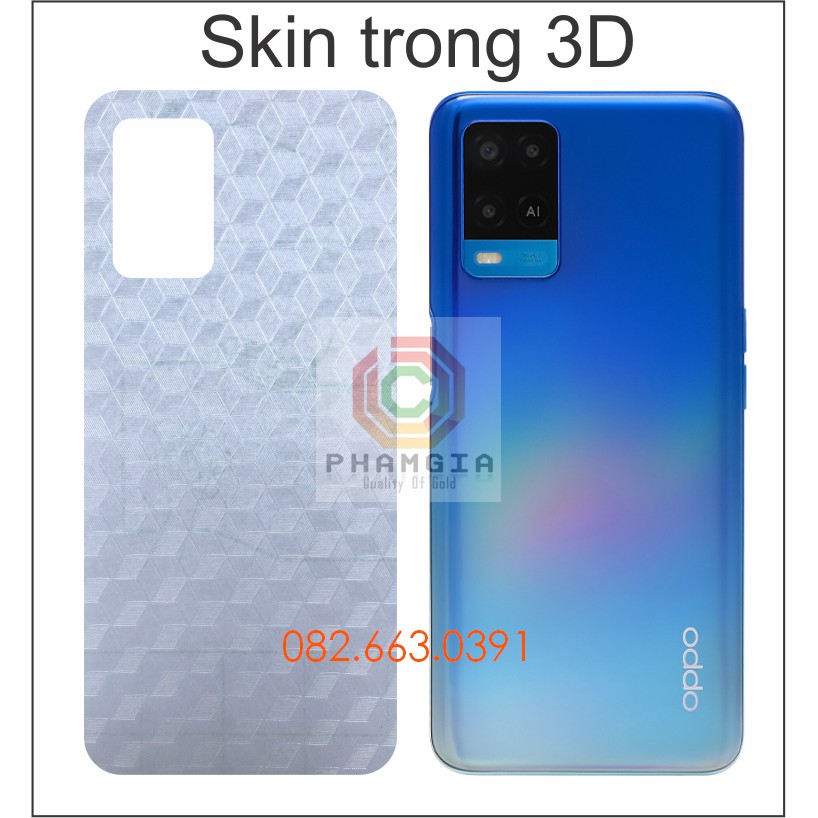 Miếng dán mặt lưng skin carbon Oppo A54 4G /5G