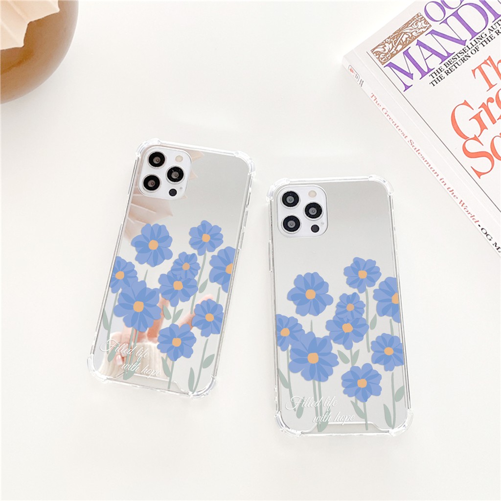 Ốp lưng iphone Blue Hope tráng gương chống va đập 6/6plus/6s/6splus/7/7plus/8/8plus/x/xr/xs/11/12/pro/max/plus/promax