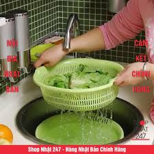 [Hỏa Tốc HN] Rổ nhựa 5.3L màu xanh Nội địa Nhật Bản