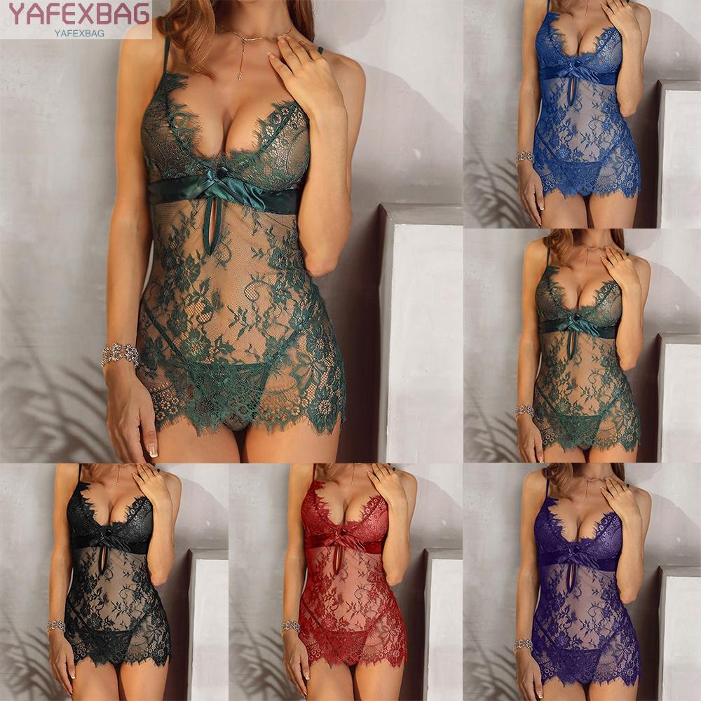 Đầm ngủ vải satin phối ren quyến rũ cho nữ
 | BigBuy360 - bigbuy360.vn