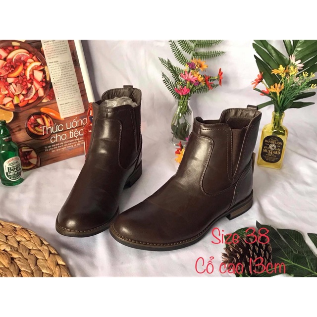 Thanh lý bốt boots hàng hiệu si size 38 nữ mang vừa đẹp sang
