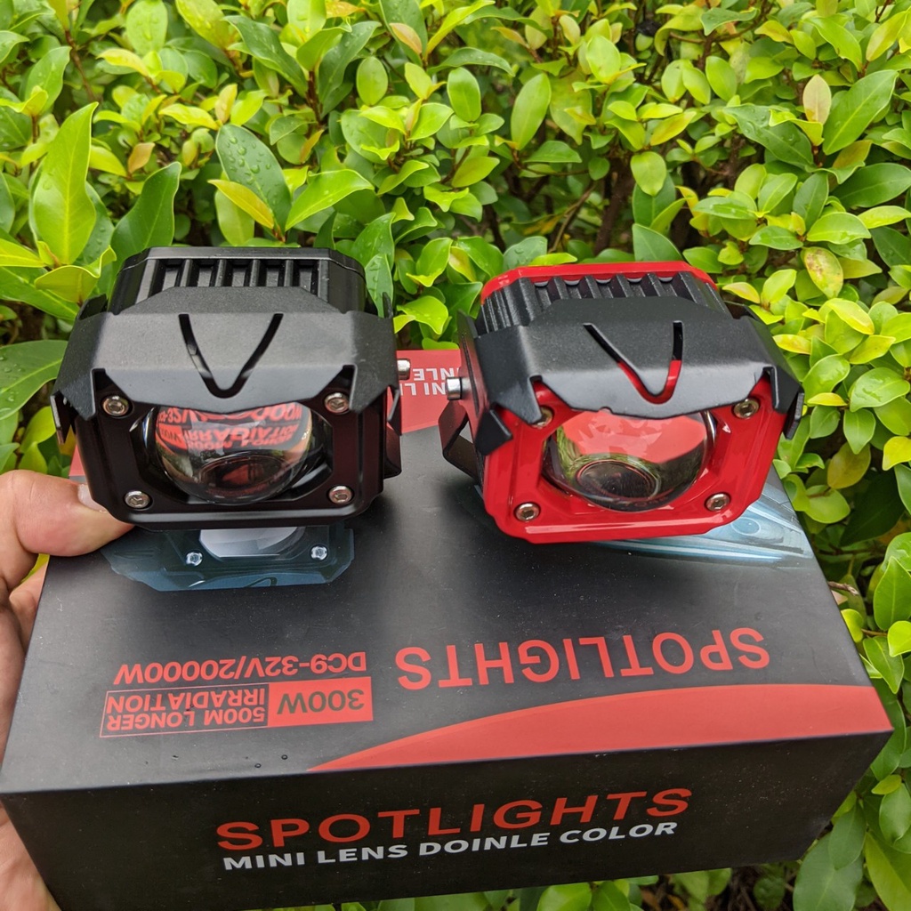 Đèn trợ sáng xe máy ô tô F22X Pro 80W siêu sáng cốt vàng pha trắng 2 chế độ cho khách víp