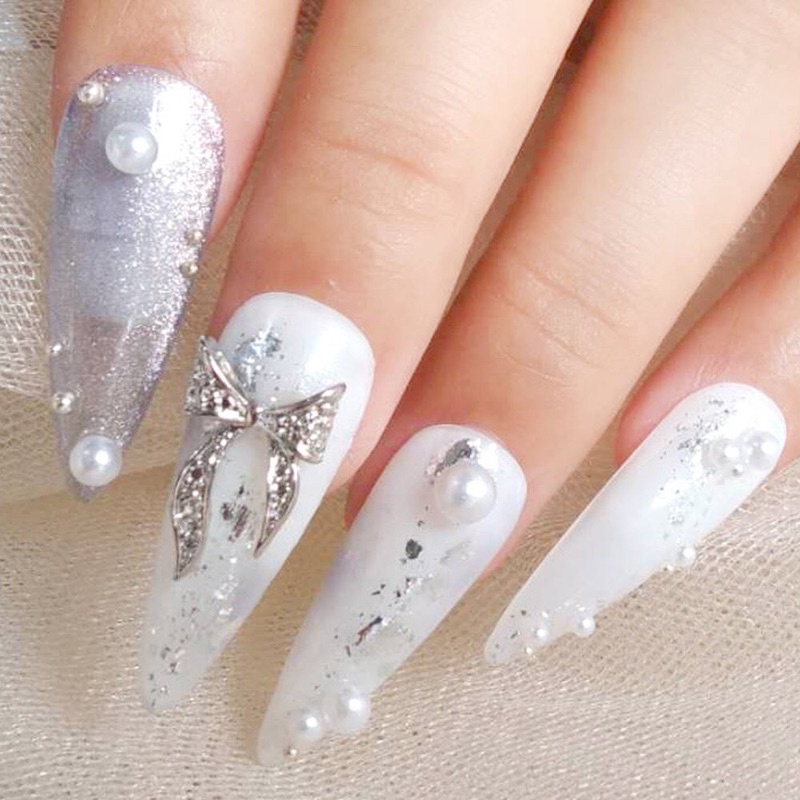 Charm nơ đính móng-phụ kiện charm nail