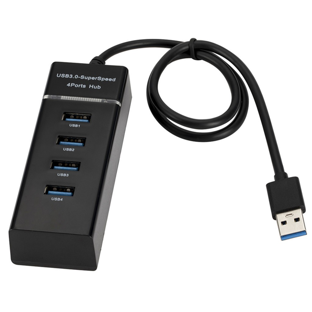 Hub Chuyển Đổi AMORUS Tốc Độ Cao 4 Cổng Usb 3.0 5Gbps Với Đèn Led Hiển Thị