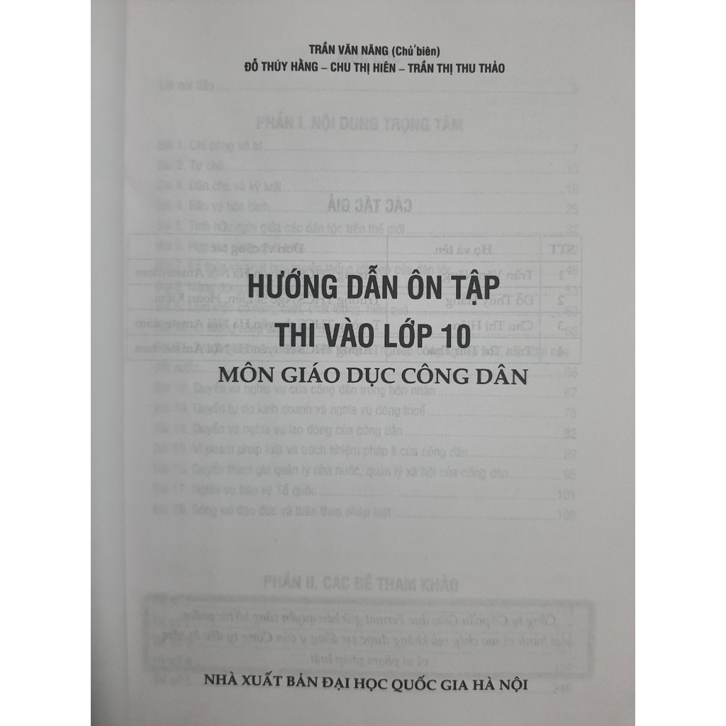 Sách - Hướng dẫn ôn tập thi vào lớp 10 môn Giáo dục công dân