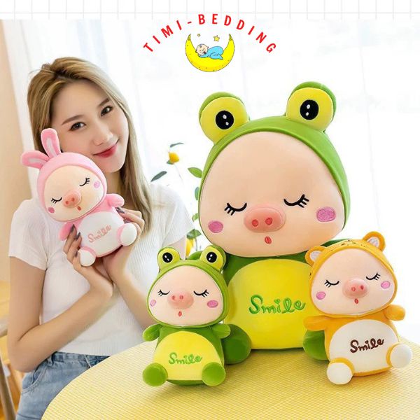 Gấu bông lợn heo – Thú bông heo smile mềm mại, cute và đáng yêu - Timibedding