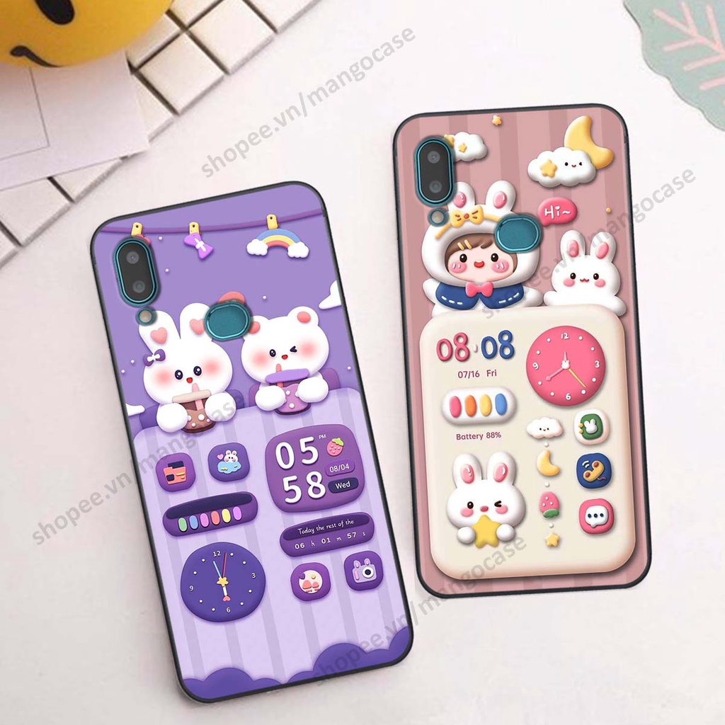 Ốp lưng Samsung A10s hình gấu, thỏ, đồng hồ cute dễ thương