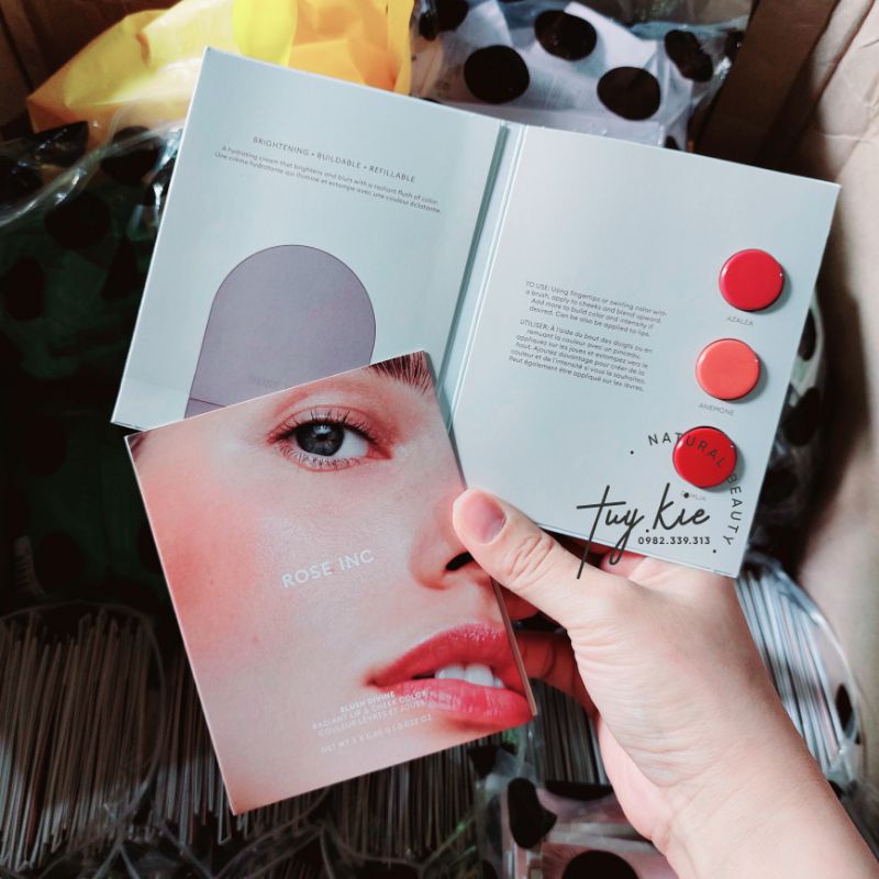 Má Hồng Kiêm Son Môi Rose INC Blush Divine Radiance Blush Cheek & Lip Color