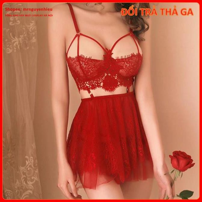 Váy ngủ 2 dây ren Quảng châu hở lưng gợi cảm cosplay sexy -  - Hà Nội  - QUIN BEE | BigBuy360 - bigbuy360.vn