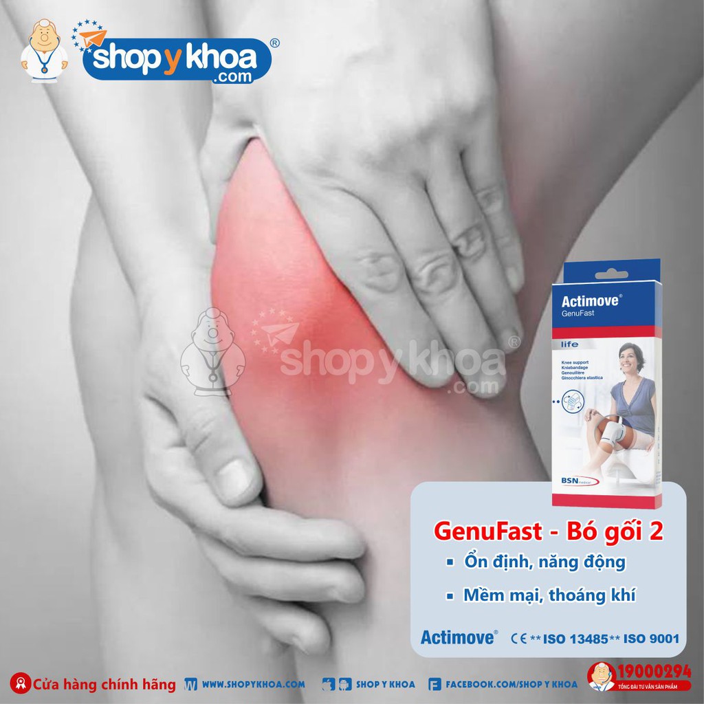 [CÓ QUÀ TẶNG] Bó gối chấn thương và thể thao Actimove GenuFast