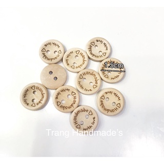 nút gỗ khắc handmade