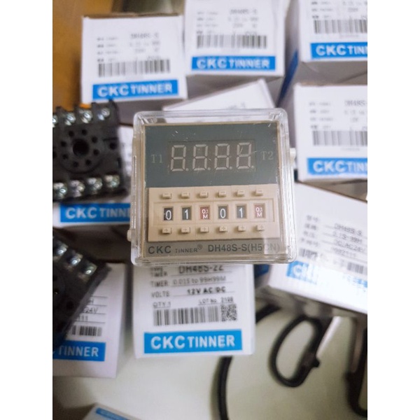 Rơle thời gian, timer thời gian CKC DH48S-S 12V, 24V, 220V, 380V
