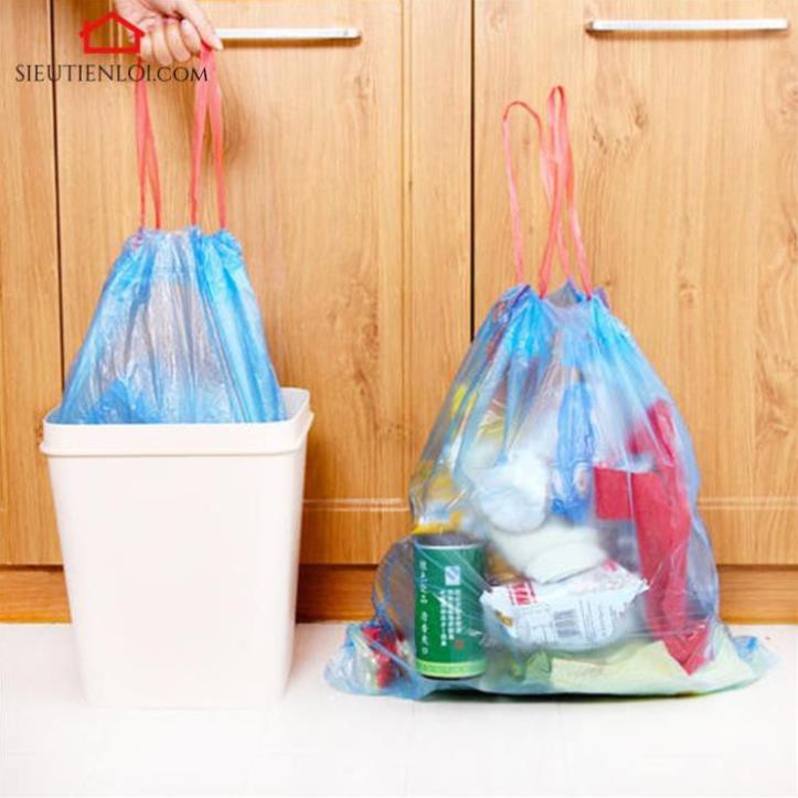 Túi Đựng Rác Lớn Tự Hủy,Có Quai Xách Dây Rút Siêu Tiện Lợi Thông Minh Giá Rẻ