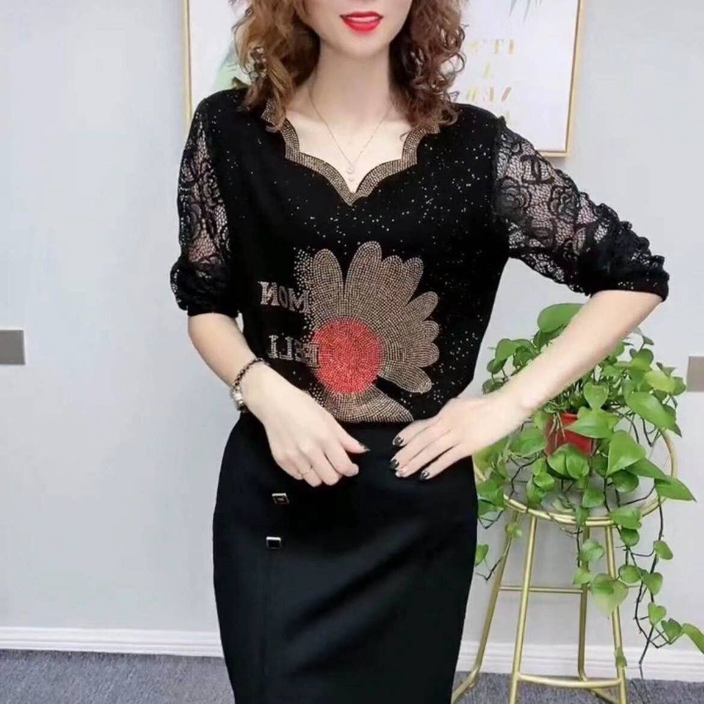 Áo Ren Tay Dài Phong Cách Phương Tây Thời Trang Mùa Thu Mới