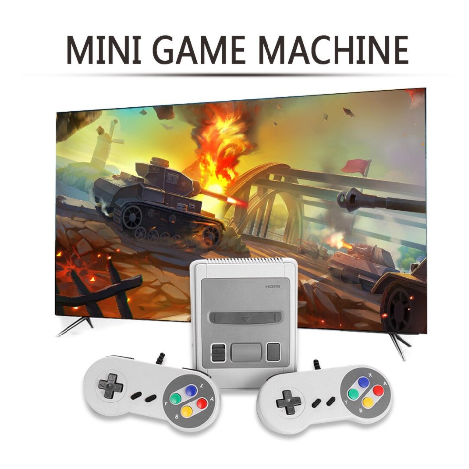 Máy Chơi Game 4 Nút HDMI SNES Super NES 620/621 - Máy Chơi Điện Tử 4 Nút Cắm Tivi - 2 Người Chơi - Bảo Hành 6 Tháng