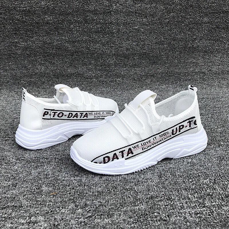 Giày thể thao, Giày sneaker nữ vải phối da tổng hợp - 5260