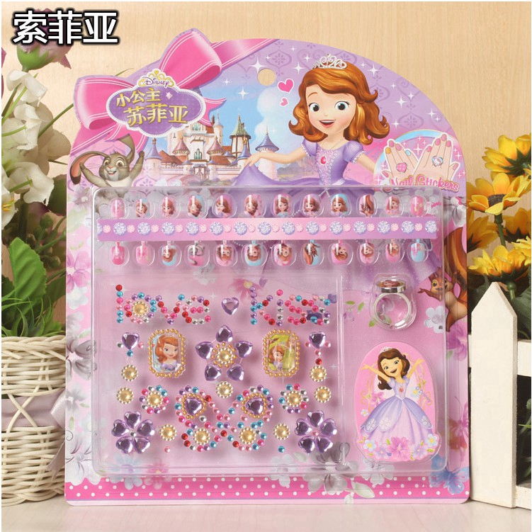 Bộ Sticker Dán Móng Hình Bạch Tuyết Xinh Xắn Cho Bé