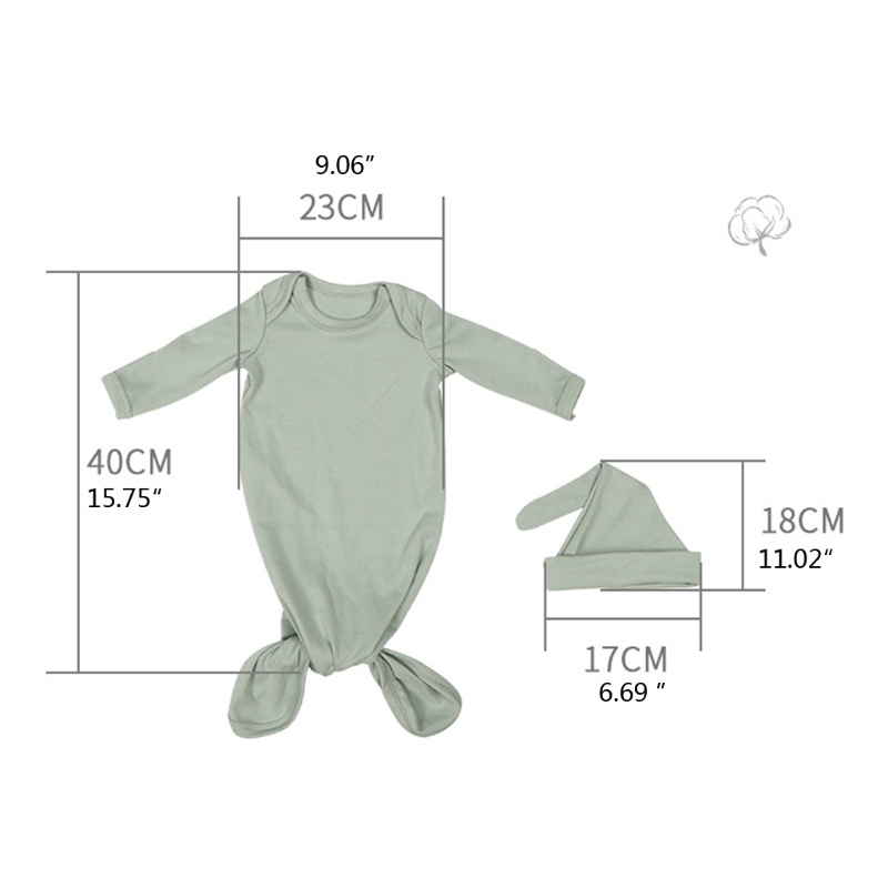 Túi Ngủ Quấn Bé Sơ Sinh Kèm Nón Tiện Dụng