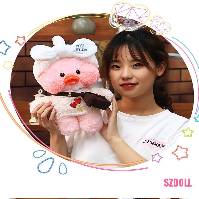 Thú Nhồi Bông 30Cm Hình Chú Vịt Vàng Hoạt Hình Lalafan Cafe