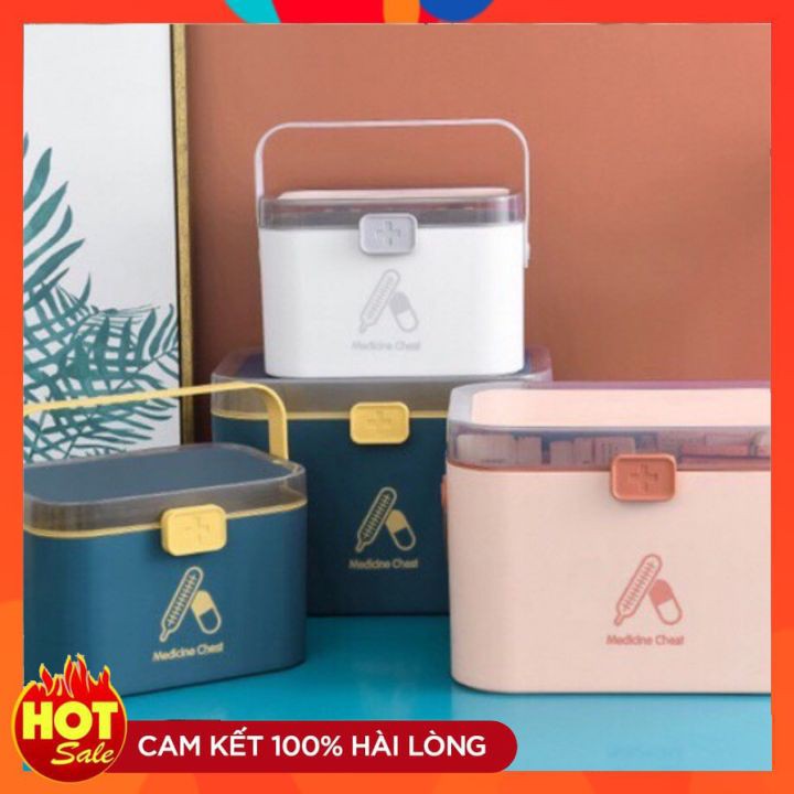 Hộp đựng thuốc y tế cho cá nhân gia đình bằng nhựa cỡ lớn