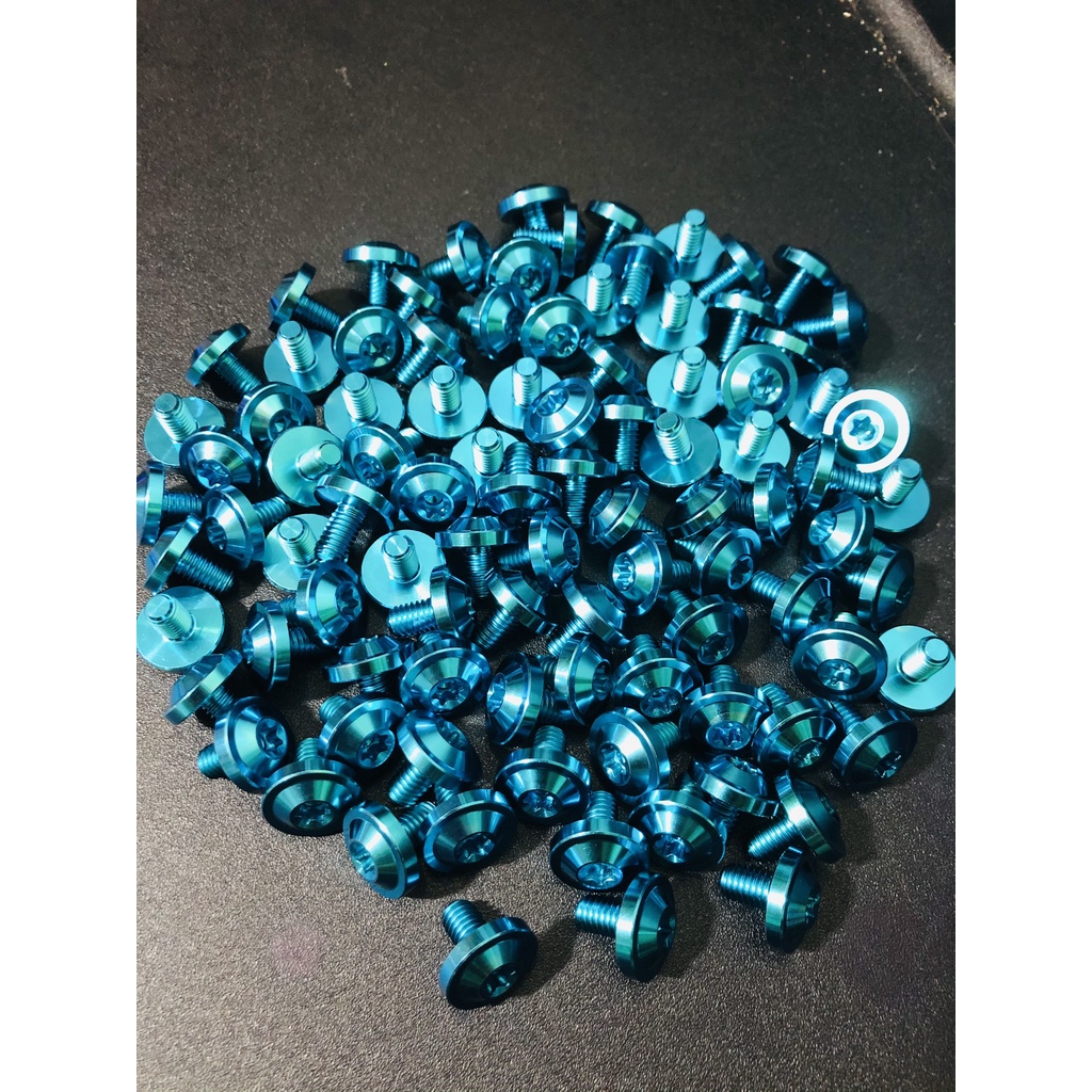 Ốc Titan Gr5 6l 6l1 6l10 dù dày gắn nón bảo hiểm, carte các dòng xe như HD, Ya, Suzuki v.v