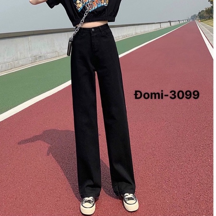 [DÀI 103-105cm]Quần Jean Nữ Aiori Fashion Ống Suông Lưng Cao Trắng Đen Quần Bò Ống Rộng Hàng Cao Cấp A001 | BigBuy360 - bigbuy360.vn