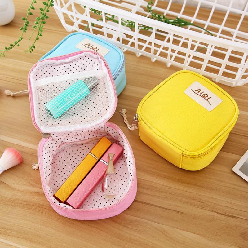 Túi Đựng Khăn Giấy Vệ Sinh Bằng Vải Cotton Kiểu Hàn Quốc Dễ Thương Cho Bé Gái