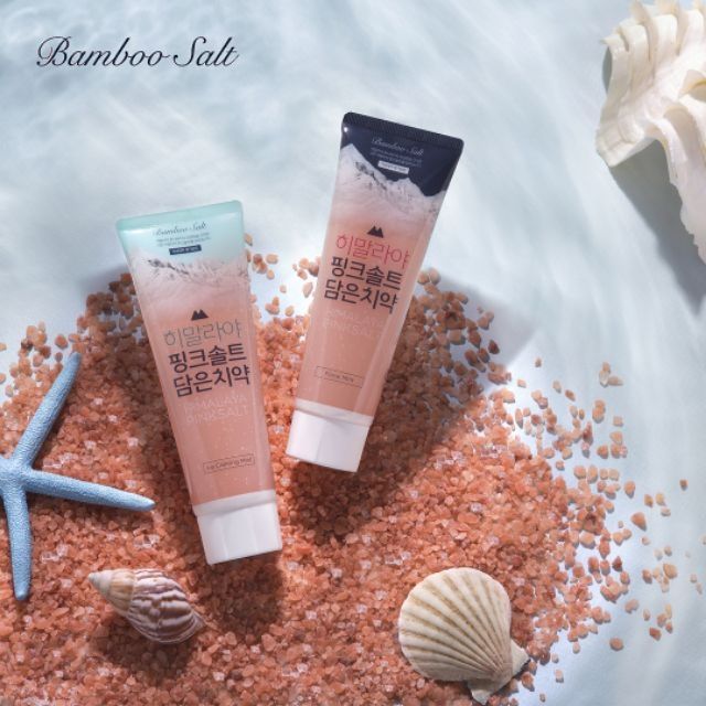 Kem đánh răng Bamboo Salt muối hồng Himalaya hương Bạc hà thơm mát - Kem chăm sóc răng dứt viêm nha chu